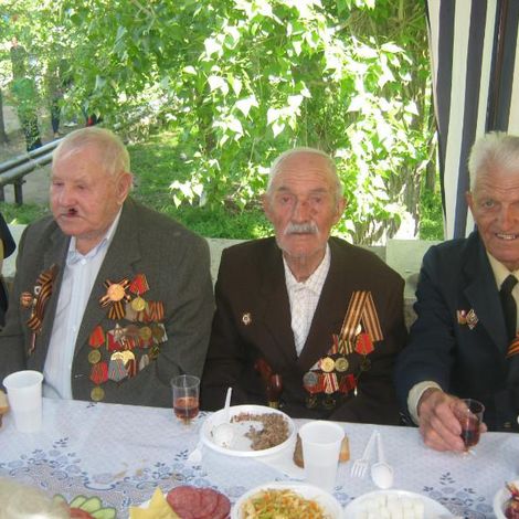 Встреча участников Великой Отечественной войны, вдов 9 мая 2013 г